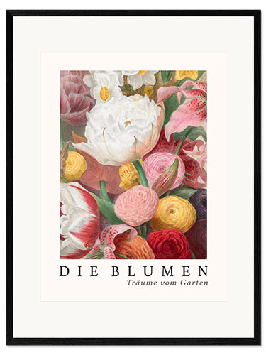 Gerahmter Kunstdruck Album Vilmorin, Die Blumen XIV