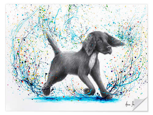 Vinilo para la pared Spaniel Splash