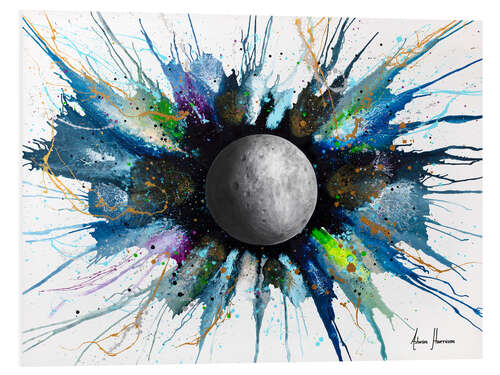 Foam board print Abstract Universe  Zenith Moon