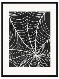 Gerahmter Kunstdruck Halloween-Spinnennetz
