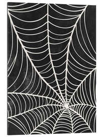 Tableau en plexi-alu Halloween spider web