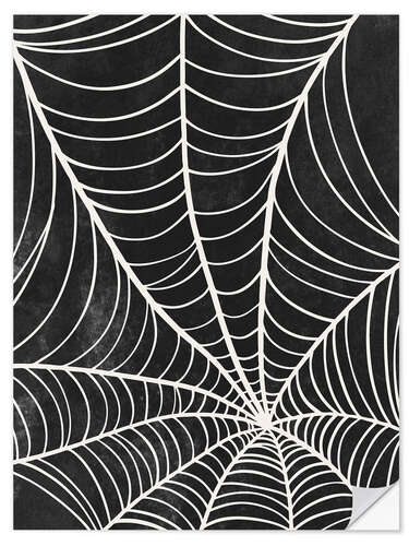 Naklejka na ścianę Halloween spider web