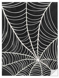 Muursticker Halloween spider web