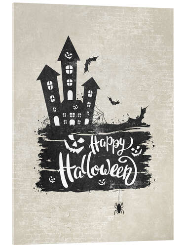 Acrylic print Castle happy halloween