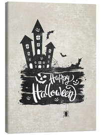 Canvas print Castle happy halloween