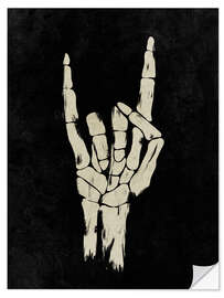 Muursticker Halloween skeleton