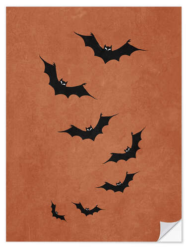 Wandsticker Halloween Fledermaus