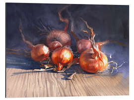 Magnettafel Zwiebel-Stillleben