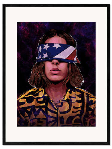 Impresión de arte enmarcada Stranger Things Blindfold
