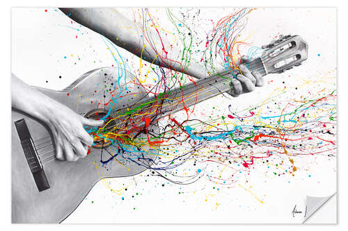 Vinilo para la pared Acoustic Guitar Solo