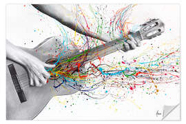 Vinilo para la pared Acoustic Guitar Solo