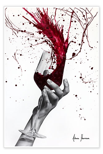 Poster Deep red wine