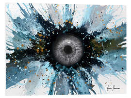 Stampa su PVC Abstract Universe, Moon in the eye