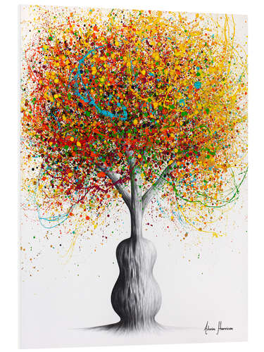 Obraz na PCV Rainbow Guitar Tree