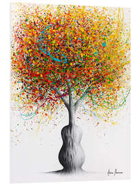 Foam board print Rainbow Guitar Tree