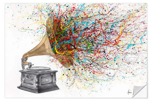 Vinilo para la pared Gramophone Vibes