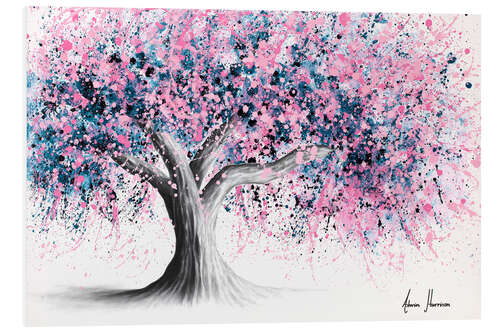 Foam board print Electric Evening Tree