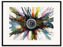 Gerahmter Kunstdruck Geräuschexplosion