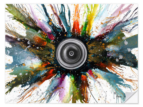 Muursticker Sound Explosion
