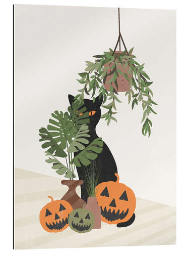 Galleritryk Halloween cat