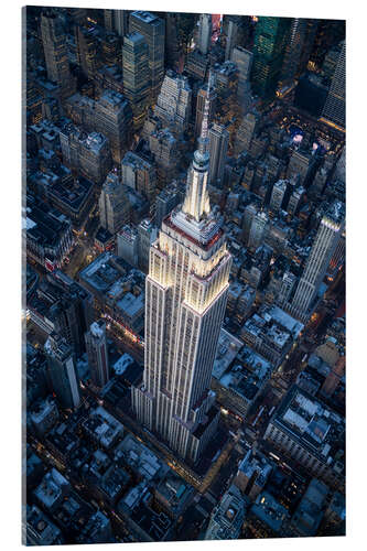 Acrylic print Empire State Building Aerial View