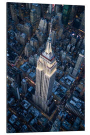 Quadro em plexi-alumínio Empire State Building Aerial View