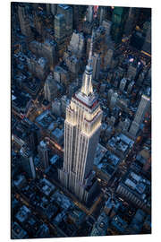 Magnettafel Empire State Building Luftaufnahme