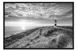Gerahmter Kunstdruck Leuchtturm List Ost