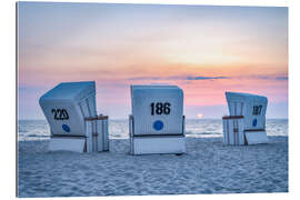 Gallery print Sunset on the North Sea coast