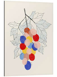 Magnettafel Ein Bund bunter Trauben