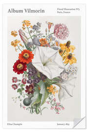 Wandsticker Album Vilmorin, Floral Illustration n° 5, 1855