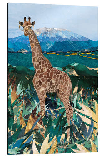 Gallery print Giraffe with Glasses in the Savannah