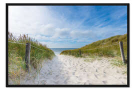 Gerahmter Kunstdruck Der Pfad zum nordischen Meer