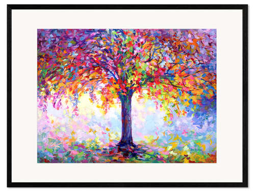 Gerahmter Kunstdruck Baum des Glücks