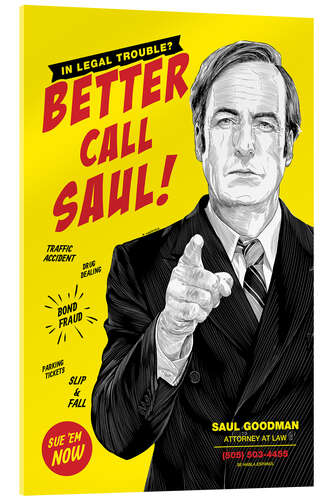 Acrylic print Better Call Saul!