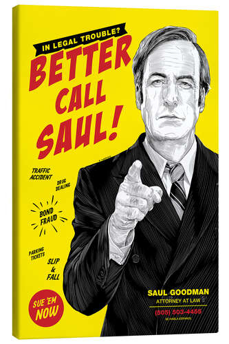 Leinwandbild Better Call Saul!