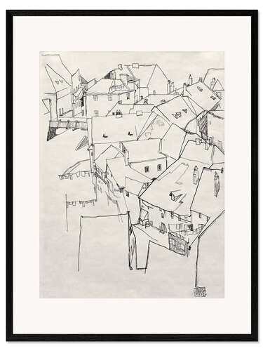 Framed art print The arch of houses
