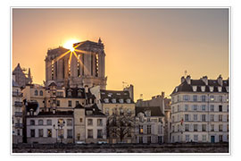 Poster Sonnenlicht über Paris