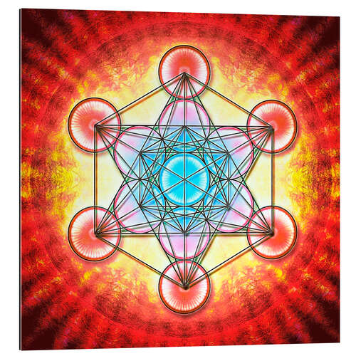 Gallery print Metatron's Cube - Mystic Aura Red