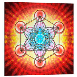 Gallery print Metatron&#039;s Cube - Mystic Aura Red