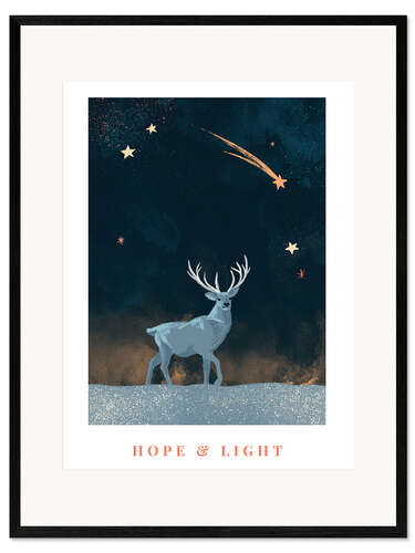 Kehystetty taidepainatus Hope & Light