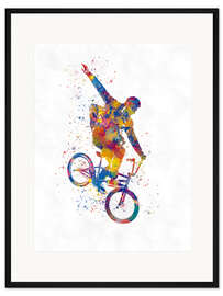 Gerahmter Kunstdruck BMX Sport XVII