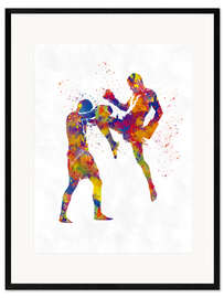 Stampa artistica con cornice Boxing fight VII