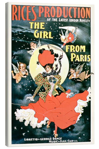 Canvas print Rice's Production of "The Girl from Paris"