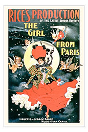Póster  Rice&#039;s Production of The Girl from Paris - American School