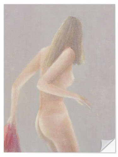 Sisustustarra Girl with Red Towel, 1985