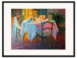 Gerahmter Kunstdruck Die Terrasse, 2003