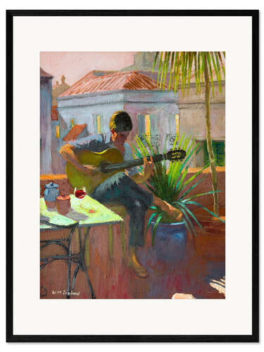 Ingelijste kunstdruk Evening Rooftop
