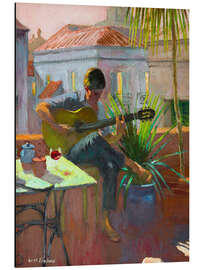 Magnettafel Abendliche Dachterrasse