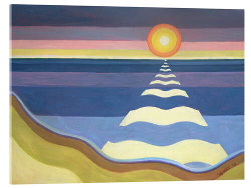 Akryylilasitaulu Evening Sun, 2003
